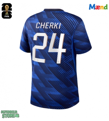 Frankrig Rayan Cherki #24 Replika Hjemmebanetrøje VM 2026 Kortærmet